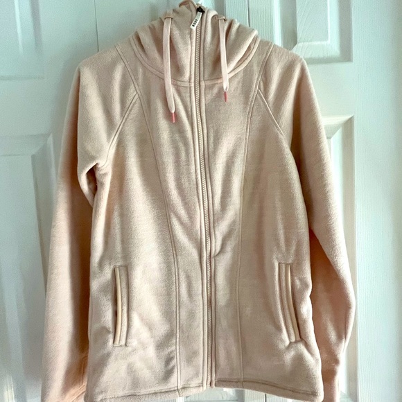 Roxy Hooded Fleece Pale Pink size small - Picture 2 of 6